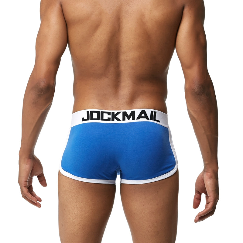 FTM Jock Strap Padded Boxers Bulge Enhancing Butt Lifting Hip Up with Removable Pads-JM43