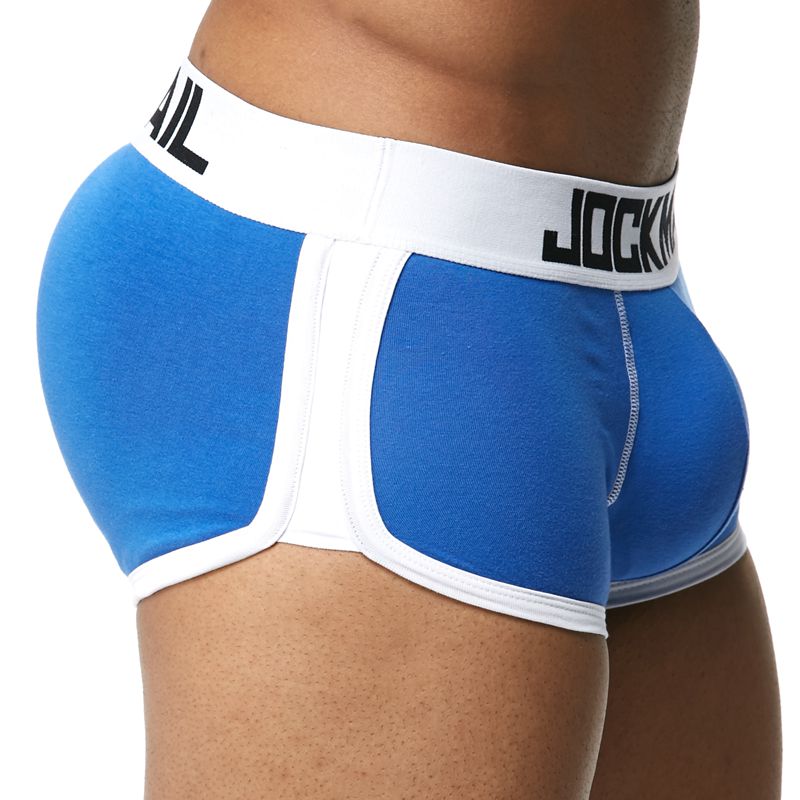 FTM Jock Strap Padded Boxers Bulge Enhancing Butt Lifting Hip Up with Removable Pads-JM43