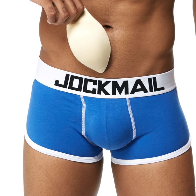 FTM Jock Strap Padded Boxers Bulge Enhancing Butt Lifting Hip Up with Removable Pads-JM43
