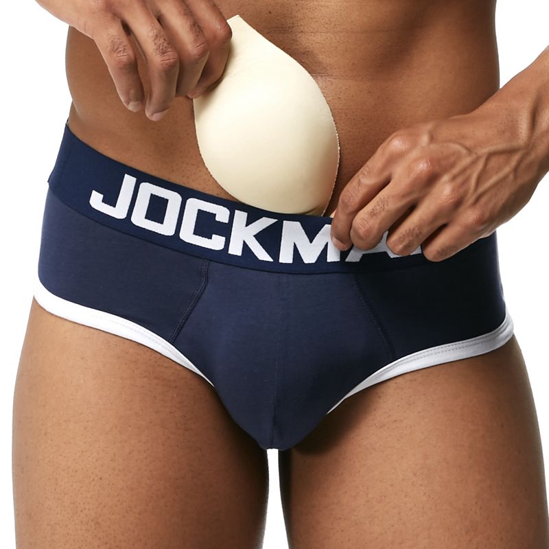 FTM Jock Strap Padded Briefs Bulge Enhancing Butt Lifting Hip Up with Removable Pads-JM41