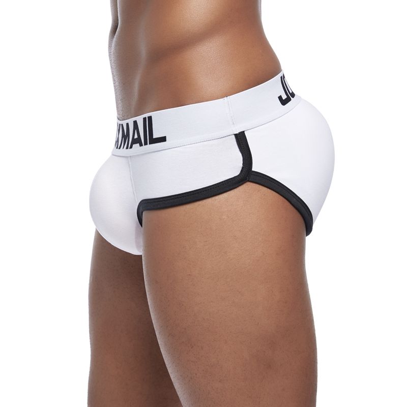 FTM Jock Strap Padded Briefs Bulge Enhancing Butt Lifting Hip Up with Removable Pads-JM41