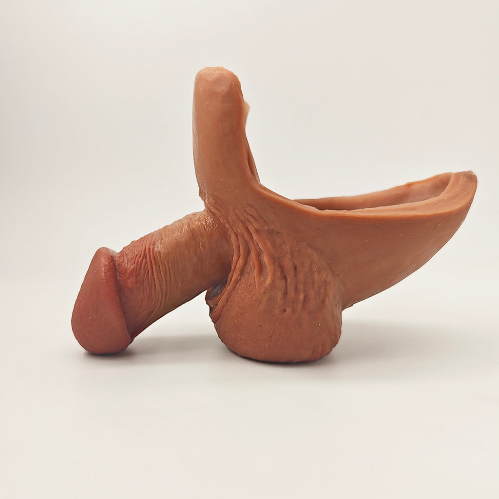 MRIMIN FTM Transgender Platinum Silicone Movable Testicles Packers STP