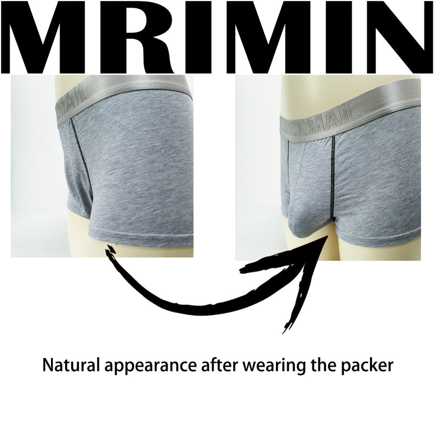 MRIMIN Handmade Trans Penis Sleeve Extender Realistic Textured Cock Extender STP Packer-PES11 - MRIMIN