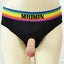 MRIMIN FTM Packer Wear Gear Rainbow Sports Briefs Strap-On Harness Underwear For Lesbian Transgender -UD09