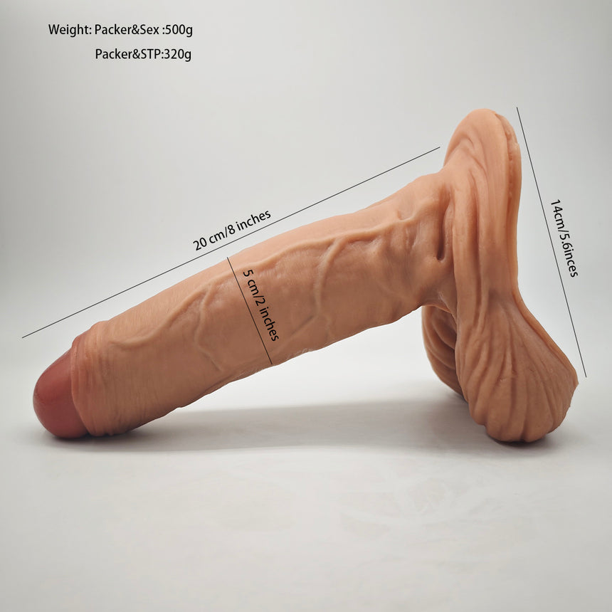 MRIMIN FTM Transgender Silicone 2 in 1 Packer STP Ultra-Lifelike Long Prosthetic-CUL12