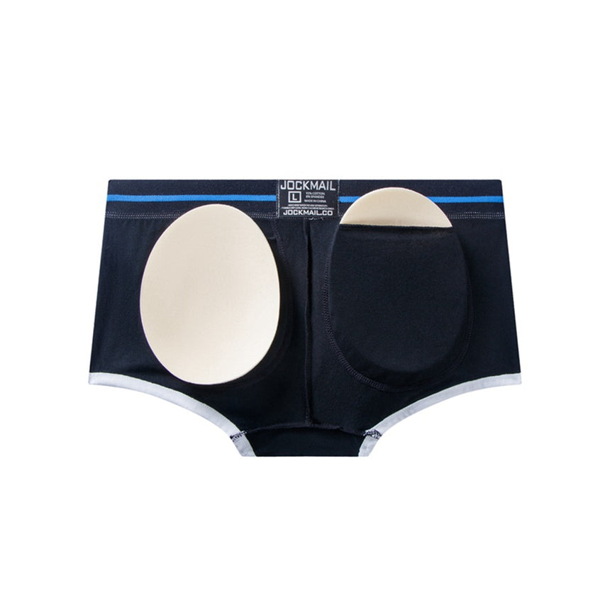FTM Jock Strap Padded Underwear Bulge Enhancing Butt Lifting Hip Up with Removable Pads-JM42