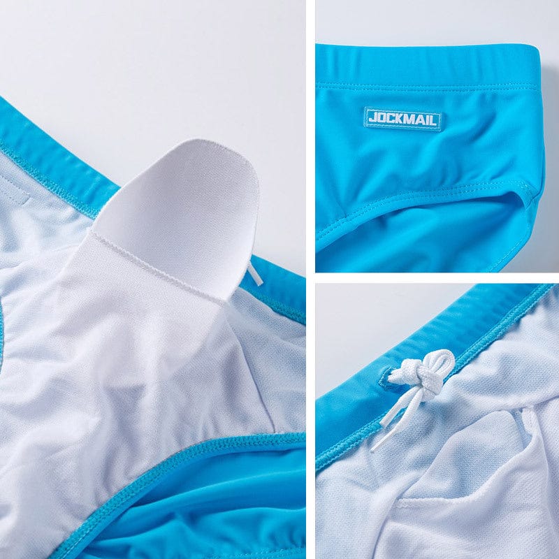 Jockmail Underwear Jockmail FTM Swim Trunks Solid Swimsuit Sports Shorts with Bulge  Swimwear Bathing Suit -JM13