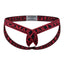 Jockmail Underwear Red / S/M suitable for waist （66-80cm） MRIMIN FTM Wear Open Suspensory Stretch Cotton Strap Underwear Packer Harness-JM12