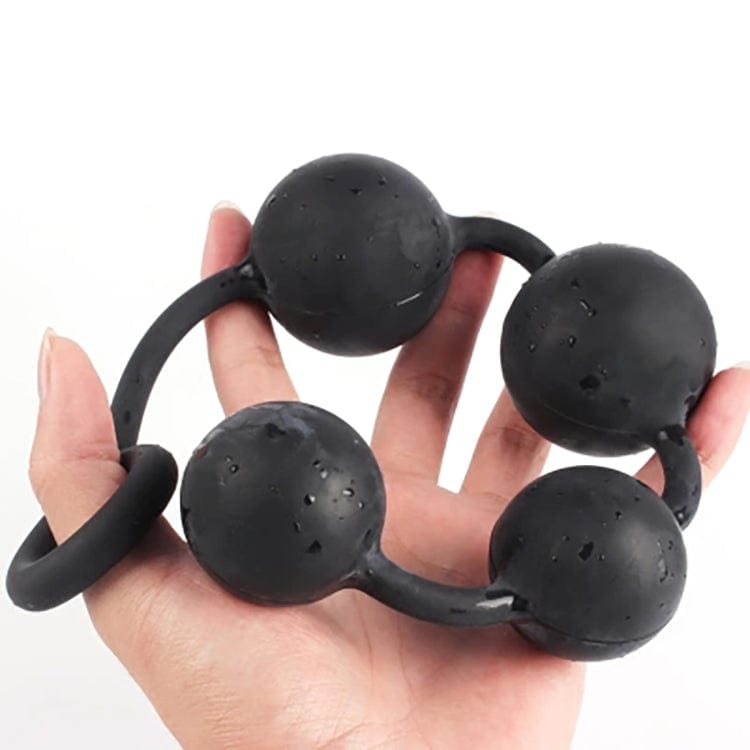 MRIMIN Anal Plug MRIMIN Butt Plug with Silicone Anal Bead Anal Sex Toys with Safe Pull Ring