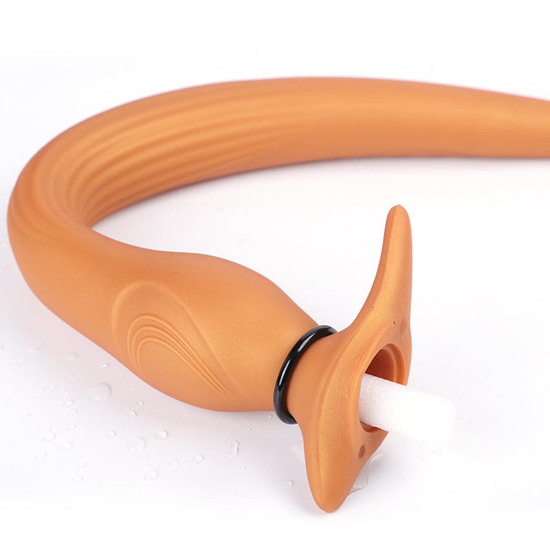 MRIMIN Anal Plug MRIMIN Silicone Tentacle Super Long Anal Plug Hollow Inflatable Butt Plug Men and Women SM Toys