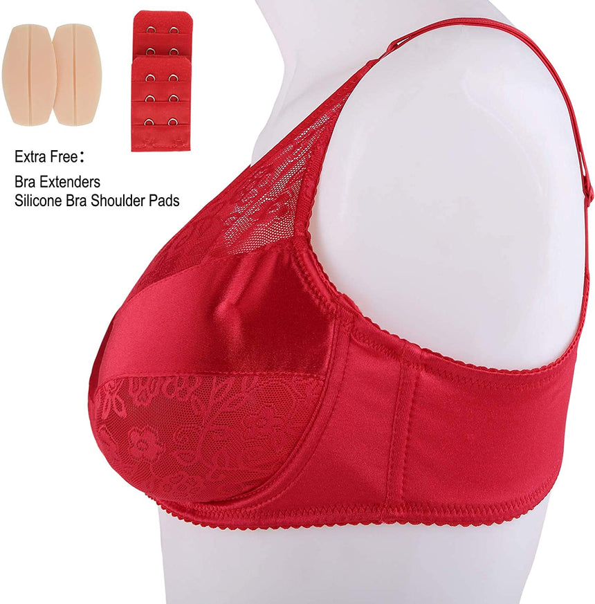 MRIMIN Bras MRIMIN Silicone Breast Form Pocket Bra for Mastectomy Crossdresser Cosplay