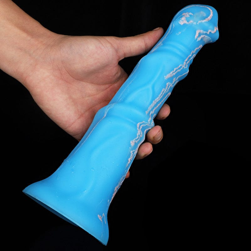 MRIMIN Dildo Blue MRIMIN Realistic Horse Dildo Big Animal Penis, Huge Size 10.62inch Ultra-Soft Liquid Silicone Anal Dildo Plug with Strong Suction Cup