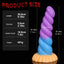 MRIMIN Dildo Blue+Purple MRIMIN Colorful Silicone Spiral Dildo with Strong Suction Cup