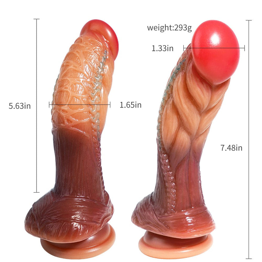 MRIMIN Dildo MRIMIN Realistic Fantasy Dildo Silicone Thick Dildo with Strong Suction Cup, Handmade Alien Dildos for Vaginal G-spot & Anal Play