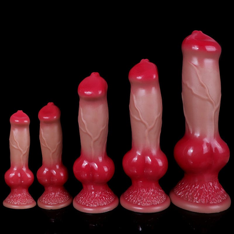 MRIMIN Dildo MRIMIN Realistic G-spot  Dog Dildo Liquid Silicone Penis Cock Dong with Flared Suction Cup