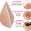 MRIMIN MRIMIN MTF Self Adhesive Silicone Triangle Breast Forms for Mastectomy Transgender Cosplay Trans Women