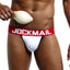 MRIMIN Packing Gear M(27-29") / White Jockmail Jockstrap Underwear Briefs Multi Color Soft Underpant