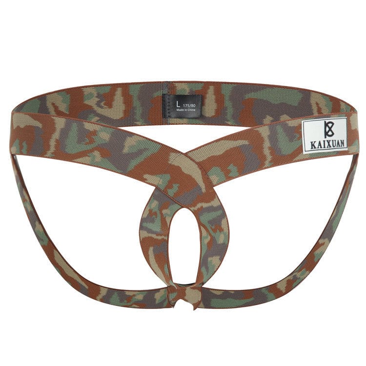 MRIMIN Packing Gear S / Camouflage+Orange MRIMIN FTM Jockstrap Wear Open Suspensory Stretch Cotton Strap Underwear Packer Harness-UD3