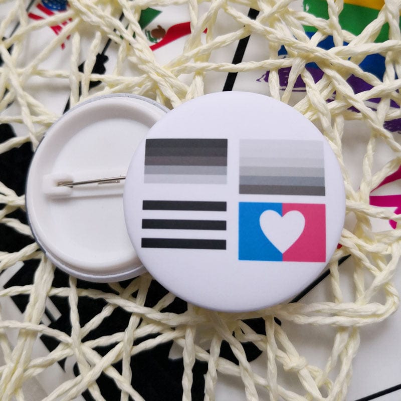 MRIMIN Pinback Buttons 18 MRIMIN LGBT Transgender Pride Pin Back Buttons Badge Party Favors Supplies Accessories Cute Locker Buttons For Teens