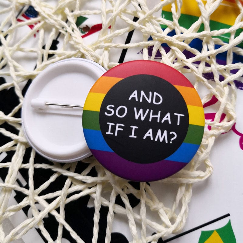 MRIMIN Pinback Buttons 2 MRIMIN LGBT Transgender Pride Pin Back Buttons Badge Party Favors Supplies Accessories Cute Locker Buttons For Teens