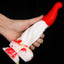MRIMIN Red+White MRIMIN G-spot Dragon Dildo for Women Hismith Realistic Dildo with Strong Suction Cup-MRD31