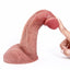 MRIMIN Transgender Supply Beige MRIMIN FTM Silicone Erect 6.8 Inch Penis Prosthesis Packer N Play Flexible for G Spot Strap On Dildo