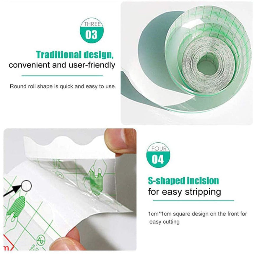 MRIMIN Transgender Supply MRIMIN FTM Self PU Medical Adhesive Sheet Transparent Stretch Waterproof Adhesive Bandage Tape