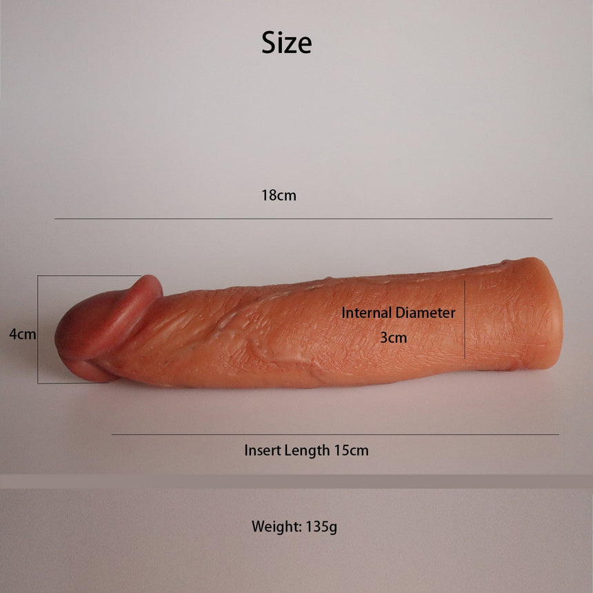 MRIMIN Handmade FTM Trans Penis Sleeve Extender Realistischer struktur MRIMIN Handmade FTM Trans Penis Sleeve Extender Realistischer struktur