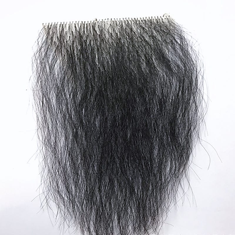 MRIMIN Wigs Option4 / Black MRIMIN FTM Handmade Pubic  Wig Human Hair Toupee Merkin Wig For Male and Female